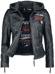 Rock Rebel X Route 66 - Leather Jacket, Rock Rebel by EMP, Kožená bunda