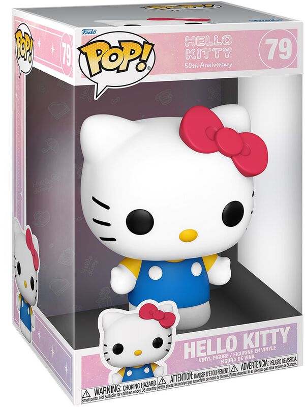 Vinylová figúrka č.79 Hello Kitty (50th Anniversary) (Jumbo POP!)