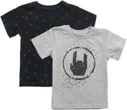Sada 2 detských sivých/čiernych tričiek, EMP Stage Collection, Tričko