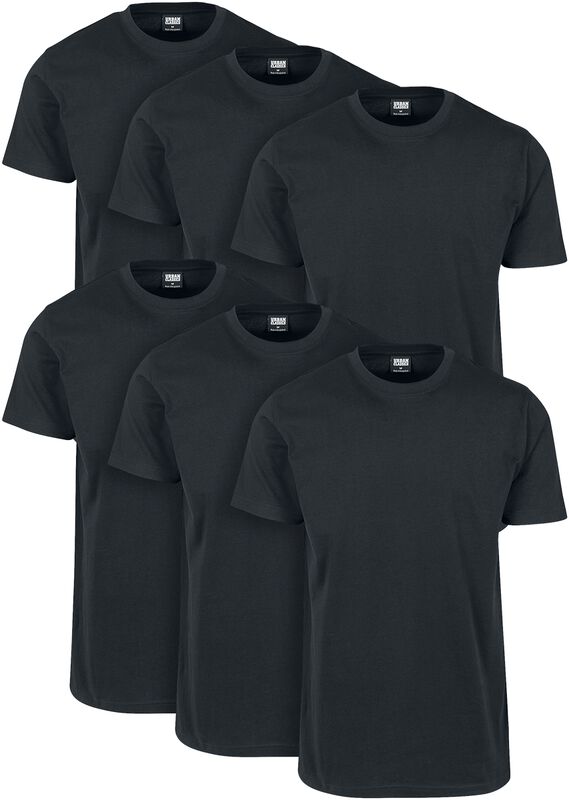 Balenie 6 ks Basic tričiek