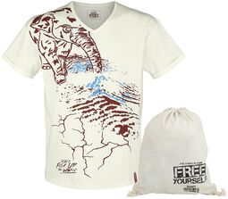 Biele tričko s potlačou Don't Fuck Up The World, EMP Special Collection, Tričko