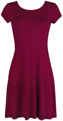 Červené šaty s otvorom na chrbte a ozdobným šnurovaním, Black Premium by EMP, Krátke šaty