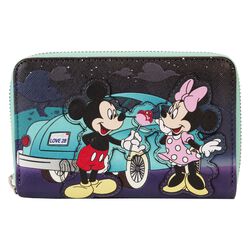 Loungefly - Micky & Minnie Date Night Drive-In, Mickey Mouse, Peňaženka