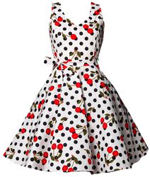 Swing Cherry Dress, Belsira, Stredne dlhé šaty