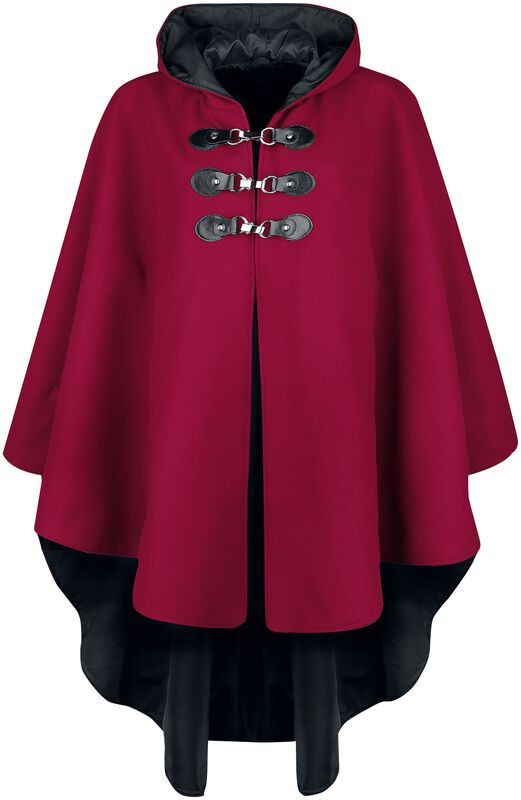 Červený plášť s kapucňou