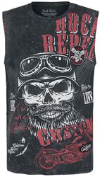 Washed Tank with Print, Rock Rebel by EMP, Tielko
