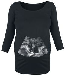 Ultrasound Metal Hand Baby, Móda pre tehotné, Tričko s dlhým rukávom