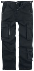 Army Vintage Trousers, Black Premium by EMP, Cargo nohavice