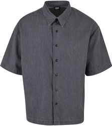 Lightweight Denim Shirt, Urban Classics, Košeľa s krátkym rukávom