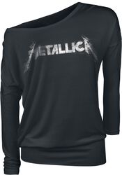 Spiked Logo, Metallica, Tričko s dlhým rukávom