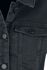 Čierna denimová bunda s ošúchaným efektom Debra
