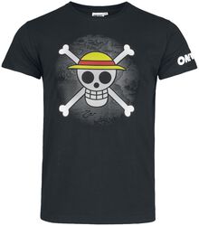 Straw Hat Pirates - Skull, One Piece, Tričko