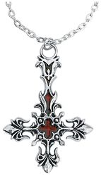 Krížik St. Lucifer's - Red Blood Cross, Alchemy Gothic, Náhrdelník